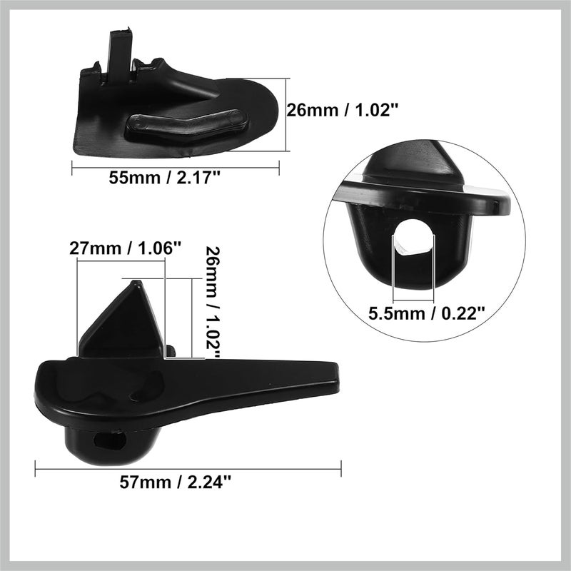 RATCHROLL 6 Set Tire Changer Insert Tire Demount Head Tire Machine Guard Wheel Side Protector for Mount Demount Duck Head Tyre Repair Black 2.17"x1.02"x1.02" Replacement Car Parts - Image 3